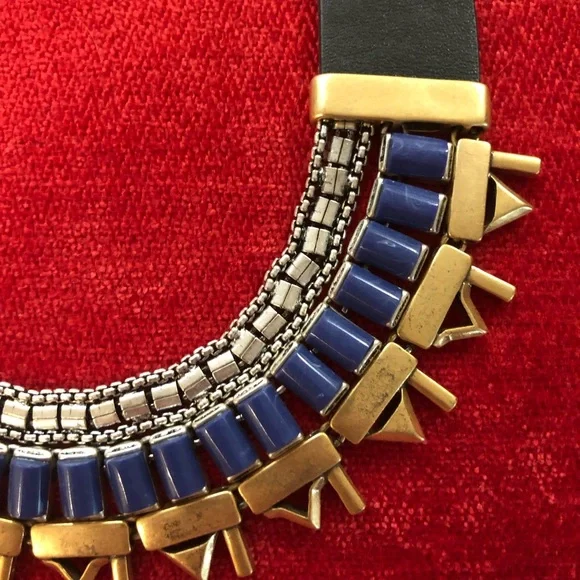 Stella & Dot Black and Gold Reversible Crystal Necklace - Picture 1 of 10